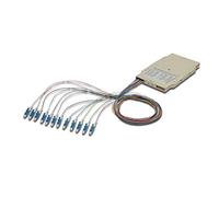 DIGITUS Cassette d'épissure Fibre Optique - 12 Pigtails - Prémonté - LC - OS2 - Teinté Selon DIN IEC 60304 - Blanc Pur