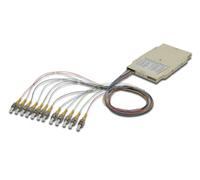DIGITUS Cassette d'épissure Fibre Optique - 12 Pigtails - Prémonté - St - OS2 - Teinté Selon DIN IEC 60304 - Blanc Pur