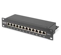 Digitus "Patchp. 10"" Cat.6 12port 1HE, Panneau de brassage"