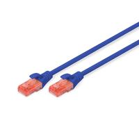 DIGITUS CAT 6 U-UTP Patch Cable, 1m, Network LAN DSL Ethernet Cable, PVC, CCA, A