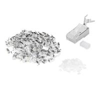 DIGITUS Cat 6A Connecteur à sertir - 100 pièces - Connecteur réseau RJ45 Blindé - pour câble réseau Cat6A, câble de Pose & câble PoE Ethernet LAN - 10GBase-T - 8P8C - AWG 23/1 à AWG 22/1