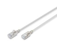 Digitus CAT 6A F-FTP Slim Patchkabel, 1m, gris