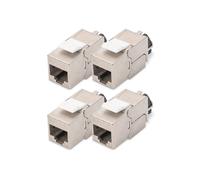 DIGITUS CAT 6A Keystone Modul geschirmt mit Kabelmanager 4St