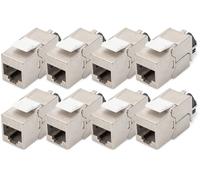 DIGITUS CAT 6A Keystone Modul geschirmt mit Kabelmanager 8St