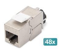 Digitus CAT 6A Keystone Module, blindé avec gestionnaire de câble intelligent - 48 pcs.