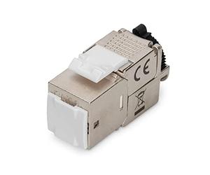 DIGITUS Cat. 6A Keystone Module, Shielded with Intelligent Cable Manager