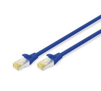 DIGITUS CAT 6A S-FTP patch cable, 7 m, LSZH, AWG 26/7, twisted pair, blue Patch