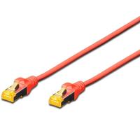 DIGITUS CAT 6A S/FTP Patchkabel, 3m, rot
