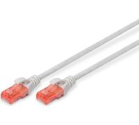 Digitus | CAT 6e | Câble de raccordement UTP | Mâle | RJ-45 | Gris | 0,5 m