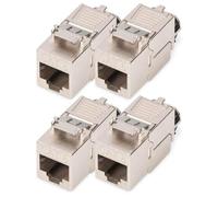 Digitus CAT 8.1 Keystone Modul, blindé, raccord de montage sans outil - 4 pces