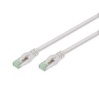 DIGITUS Câble LAN Cat 8-2m - RJ45 Câble réseau - S/FTP Blindé - Compatible avec la Cat-6A - Gris