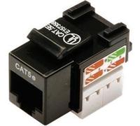 Digitus | Class D CAT 5e Keystone Jack | DN-93501 | Unshielded RJ45 to LSA | Black | Cable installation via LSA strips, color coded according to EIA/TIA 568 A & B; Moduł keystone Cat 5e obsługuje