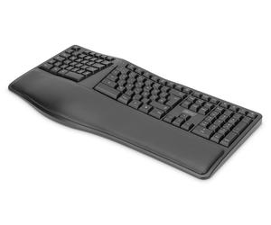 Digitus Clavier ergonomique, sans fil, 2,4 GHz
