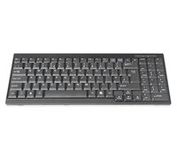 DIGITUS Clavier KVM - Remplacement pour DS-72210 / DS-72211 - Disposition Britannique - Pièce de Rechange ou kit de Mise à Niveau pour Consoles KVM LCD - Connecteur spécifique à l'appareil - Noir