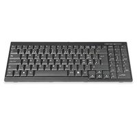 DIGITUS Clavier KVM - Remplacement pour DS-72210 / DS-72211 - Disposition Suisse - Pièce de Rechange ou kit de Mise à Niveau pour Consoles KVM LCD - Connecteur spécifique à l'appareil - Noir