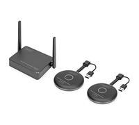 DIGITUS Click & Present Pro - Système de présentation et de collaboration sans fil - BYOD : ordinateur portable, tablette, smartphone - Aucune application/pilote requis - Véritable Plug & Play