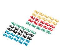 Digitus – Clips couleur pour câbles RJ45 – Mixte 5×20 (100 pièces) noir/bleu/jaune/rouge/vert
