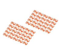 Digitus Clips pour fiches RJ45 – pour câbles LAN CAT5e/CAT6/CAT6A – 100 pièces Orange