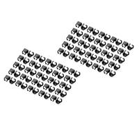 DIGITUS Clips de Couleur pour câbles Patch RJ45 - Organisation par Couleur des câbles réseau - 100 pièces - pour câbles LAN Cat 5e, Cat 6 & Cat 6A - AWG 24/7 à 27/7 - Noir