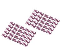 DIGITUS Clips de Couleur pour câbles Patch RJ45 - Organisation par Couleur des câbles réseau - 100 pièces - pour câbles LAN Cat 5e, Cat 6 & Cat 6A - AWG 24/7 à 27/7 - Magenta