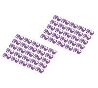 DIGITUS Clips de Couleur pour câbles Patch RJ45 - Organisation par Couleur des câbles réseau - 100 pièces - pour câbles LAN Cat 5e, Cat 6 & Cat 6A - AWG 24/7 à 27/7 - Violet
