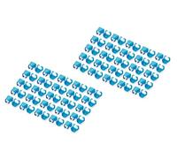DIGITUS Clips de Couleur pour câbles Patch RJ45 - Organisation par Couleur des câbles réseau - 100 pièces - pour câbles LAN Cat 5e, Cat 6 & Cat 6A - AWG 24/7 à 27/7 - Bleu