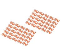 DIGITUS Clips de couleur pour câbles patch RJ45 - organisation par couleur des câbles réseau - 100 pièces - pour câbles LAN CAT 5e, CAT 6 & CAT 6A - AWG 24/7 à 27/7 - Orange