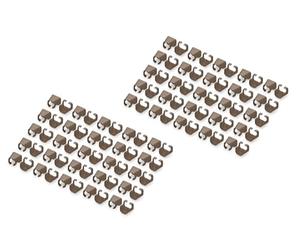 DIGITUS Clips de Couleur pour câbles Patch RJ45 - Organisation par Couleur des câbles réseau - 100 pièces - pour câbles LAN Cat 5e, Cat 6 & Cat 6A - AWG 24/7 à 27/7 - Marron
