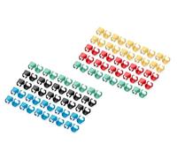 DIGITUS Clips de Couleur pour câbles Patch RJ45 - Organisation par Couleur des câbles réseau - 5X 20 pièces - pour câbles LAN Cat 5e, Cat 6 & Cat 6A - AWG 24/7 à 27/7 - Multicolore