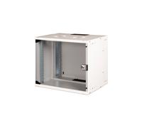 Digitus Coffret Mural 19" SOHO PRO 9U, 540x400mm, Gris RAL 7035, Porte Verre Sécurité, Charge 60kg, Acier 1.5mm, IP20, Rails Ajustables