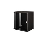 Digitus Coffret Mural SOHO PRO 19" 12U 540x400mm Acier Noir RAL9005 Porte Verre Sécurité Charge 60kg IP20 Profondeur Réglable Livré en Flatpack