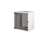 Digitus Coffret Mural SOHO PRO 19" 12U 540x400mm Gris (RAL 7035) Acier Charge 60kg Porte Verre Sécurisé IP20 Rails Réglables