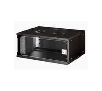 Digitus Coffret Mural SOHO PRO 4U 19" 540x400mm Acier Noir Porte Verre Charge 60kg IP20 Rails Réglables Profondeur DN-49201