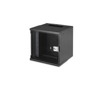 Digitus Coffret Mural SOHO PRO 6U 10" (254mm) 316x298x324mm Acier Noir RAL9005 Porte Verre Sécurisée IP20 Charge 60kg DN-49101