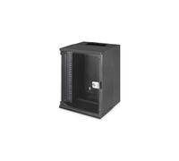 Digitus Coffret Mural SOHO PRO 9U 10" (254mm) 316x298x457mm Acier Noir RAL9005 Porte Verre Securite IP20 Charge 60kg DN-49103