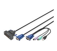 Digitus Commutateur clavier-vidéo-souris modulaire, port unique