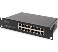 Digitus | Commutateur Gigabit Ethernet 16 ports | DN-80115 | Non administré | Montage en rack | Nombre de ports 10/100 Mbps (RJ-45) | Nombre de ports 1 Gbps (RJ-45) | Nombre de ports SFP+ | Type d'ali