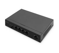 Digitus Commutateur Gigabit Ethernet PoE, 4 ports PoE + 1 port uplink, Budget PoE de 60 W