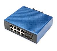 Digitus Commutateur industriel 8+4 ports Gigabit Ethernet PoE