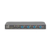 Digitus Commutateur KVM, 4 ports, 4K 60 Hz, 4 x entrées DP, 1 x sortie DP/HDMI