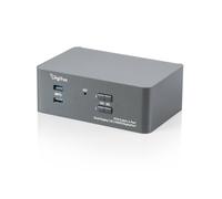 DIGITUS Commutateur KVM HDMI - 2 PC, 2 écrans - 4K 60 Hz - Double Affichage | 2 ports USB 3.0 - 2 ports USB 2.0 pour souris et clavier - Hotkey - 2 entrées DP et 2 entrées HDMI - Audio