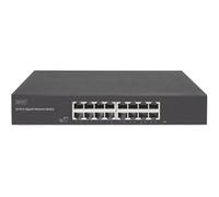 Digitus Commutateur Gigabit DN-80112-2 - 16 ports RJ45 10/100/1000, non géré, 32 Gbit/s, rack 19"