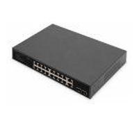 Digitus Commutateur PoE 16+2 ports 10/100/1000 Mbit/s + 2 SFP Gigabit