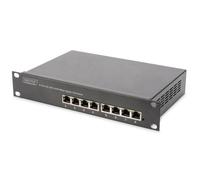 DIGITUS Commutateur PoE Ethernet Gigabit 10", 8 Ports PoE+