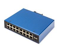 Digitus Commutateur PoE Gigabit Ethernet industriel 16+2 ports L2 administrables