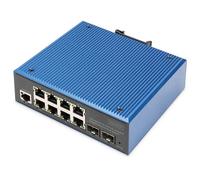Digitus Commutateur PoE Gigabit Ethernet industriel à 8+2 ports L2 administrables
