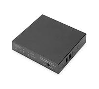 DIGITUS Commutateur réseau 5 ports Fast Ethernet PoE - non administré - 4x ports PoE RJ45 - 1x-RJ45 liaison montante - budget 60W PoE - 10/100 Mbps - portée 250m - noir