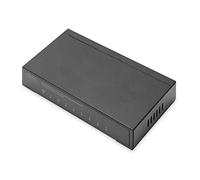 DIGITUS Commutateur réseau - 8 ports - Gigabit Ethernet - Non géré - Auto-MDI/MDI-X - Plug & Play - sans ventilateur - 8x ports RJ45 - 10/100/1000 Mbps - noir