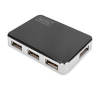 Hub USB Digitus DA-70220 4 ports noir, argent 1 pc(s)