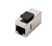 CAT 5e modular coupler, shielded RJ45 to RJ45, for panel connection
